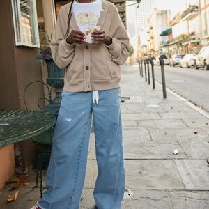 American Eagle Outfitters Indigo Wash Soft LandingTrousers